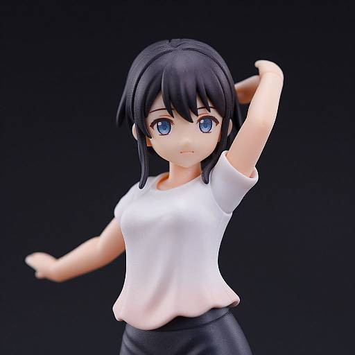 Elegant Tank Figurine in Dynamic Pose