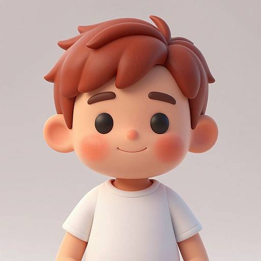 Chibi Ruddy Young Man Portrait