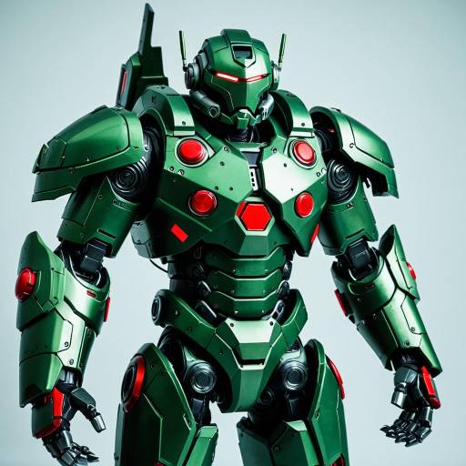 Robotic Green Armor Cosplay Costume Design