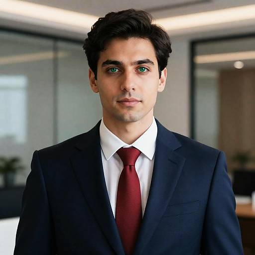 Modern Man in Stylish Office Setting