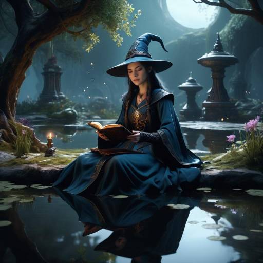 Seraphina Nightbloom by the Enchanted Pond Seraphina Nightbloom by the Enchanted Pond