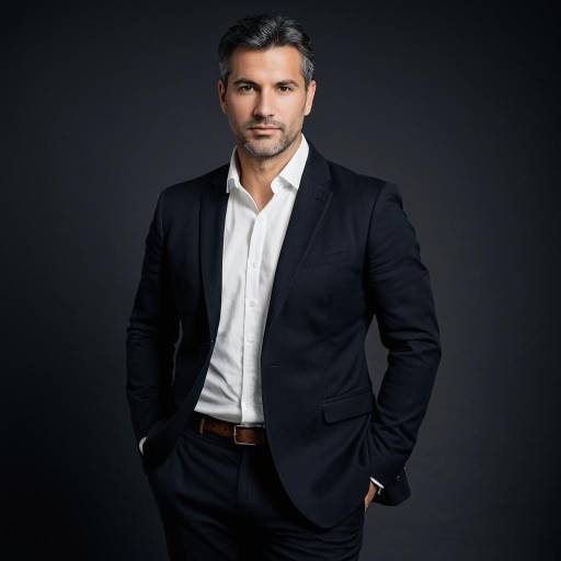 Confident Mid-Aged Man in Smart Casual Attire