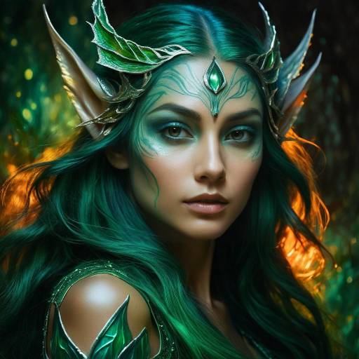 Mystical Night Elf in Radiant Twilight Mystical Night Elf in Radiant Twilight