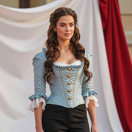 Young Woman in 18th Century Style Dress