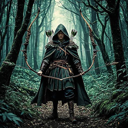 Wandering Archer in Enchanted Forest