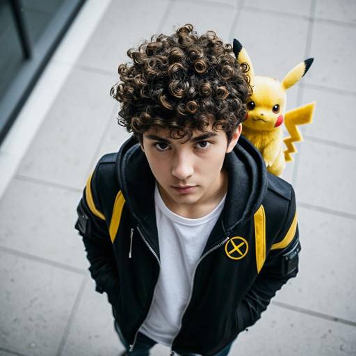 Young Man in Detective Pikachu Cosplay