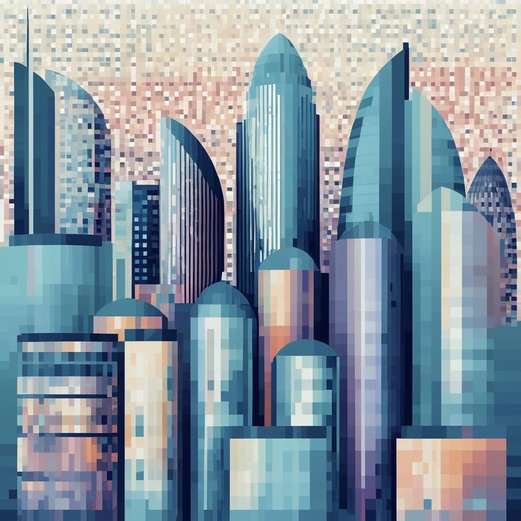 Impressionist Pixel Art of London