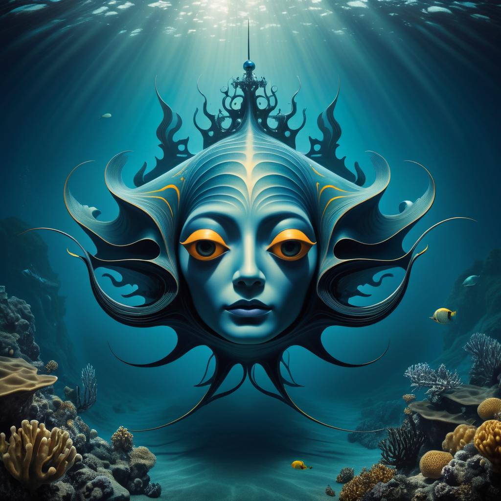 Surreal Deep Sea Creature Art