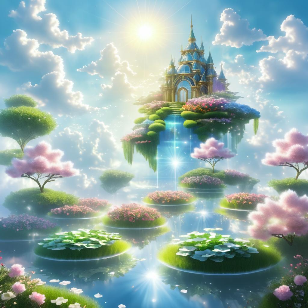 Dreamy Fantasy Cloud Gardens Landscape