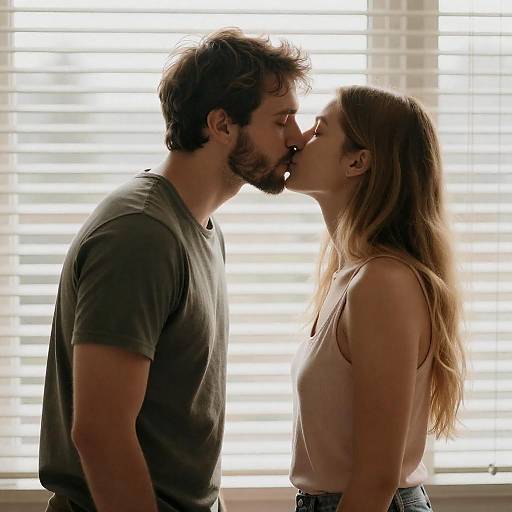 Romantic Moment Captured in Sunlight