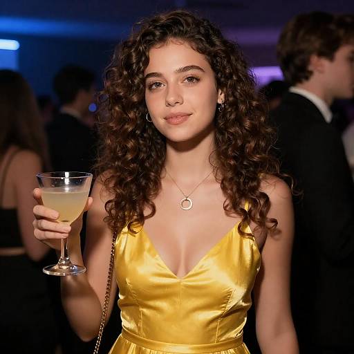 Elegant Night Out in Yellow Dress