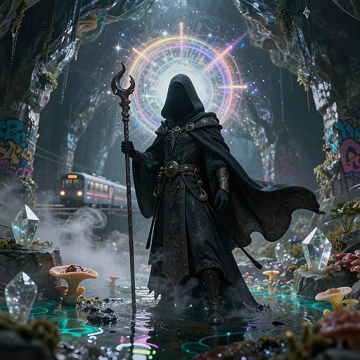 Enigmatic Rogue in Crystalline Subway