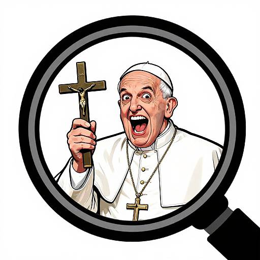 Pope Francis Screaming Metal Comic
