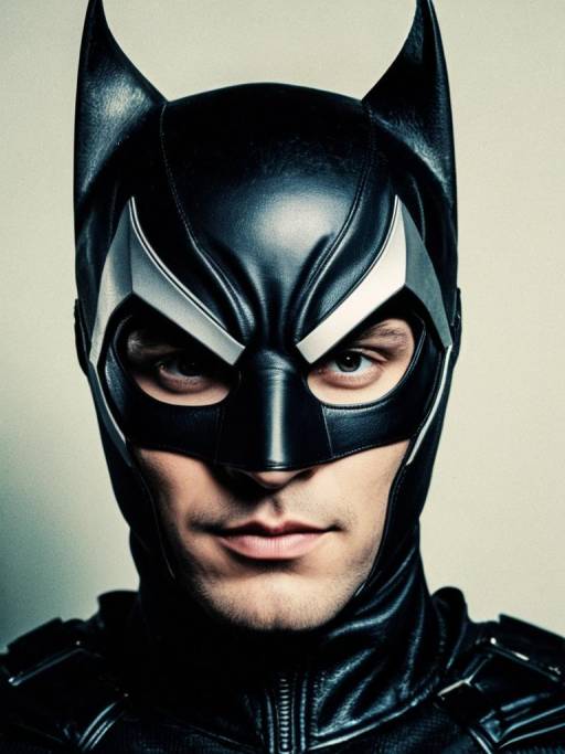 Close-Up of Man in Catwoman Costume