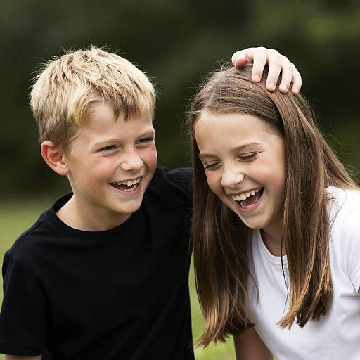 Joyful Moment of Laughing Children