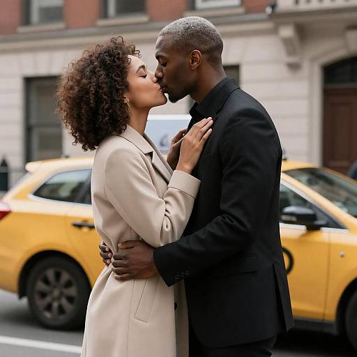 Urban Passion: Yellow Taxi Kiss