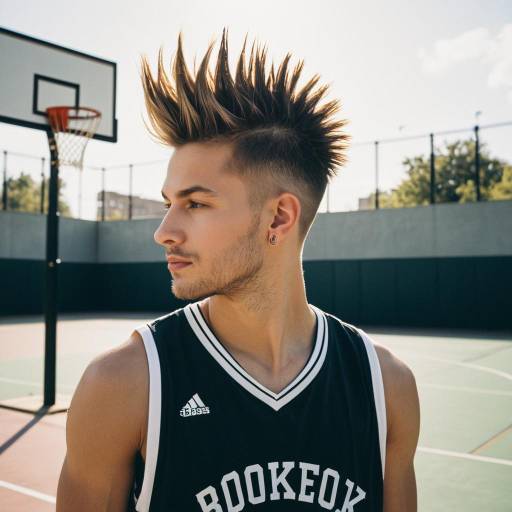 Stylish Faux Hawk Fade on Young Athlete