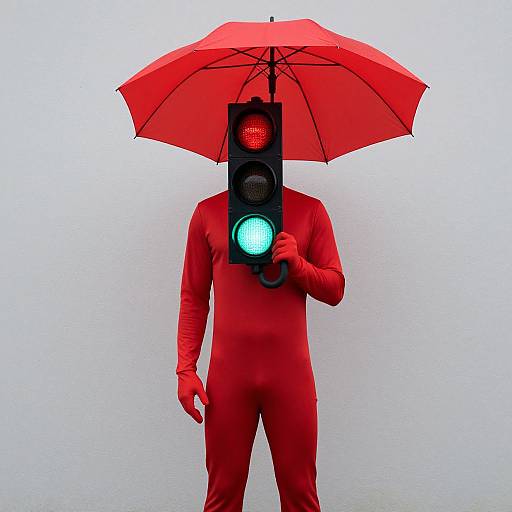 Red Light Green Light Costume Portrait
