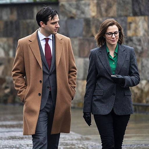 Romantic Stroll in the Rain