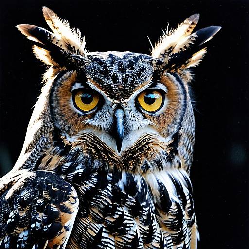 Majestic Great Horned Owl Oracle of Night