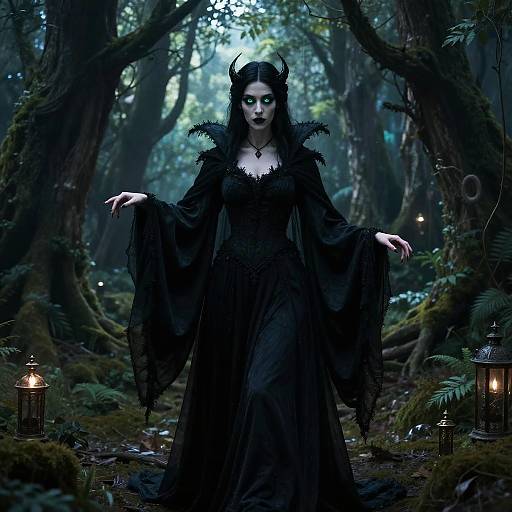 Witch Queen in Enchanted Forest