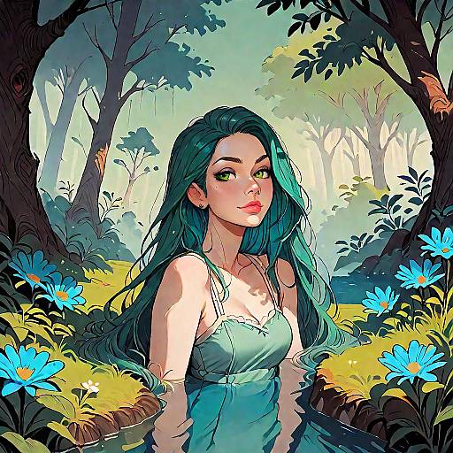 Namek Landscape with Green Sky and Water