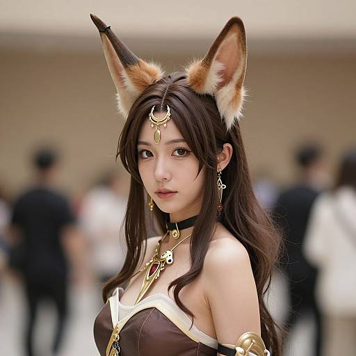 Lady Pegasi Costume with Animal Ears