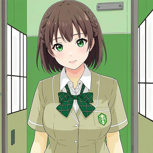 Illustration of Ai-chan (tawawa), getsuyoubi no tawawa in the style of Kawashina (momen silicon)