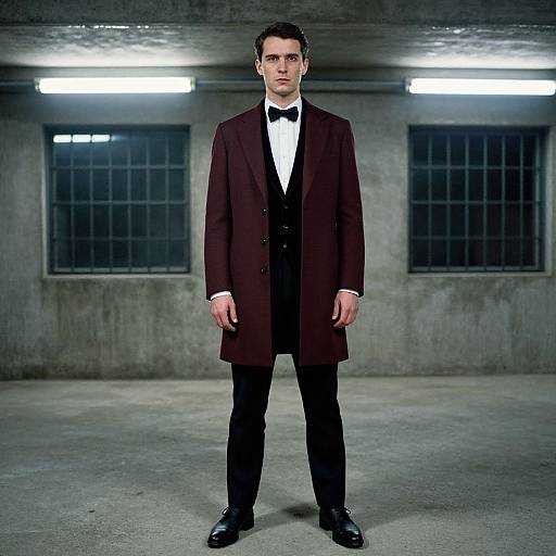 Stylish Man in Moody Vintage Setting