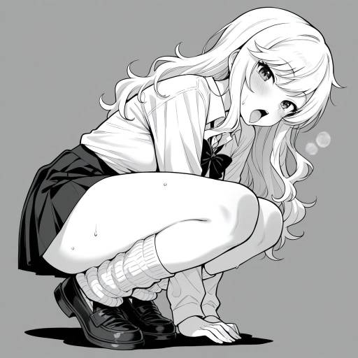 Monochrome Portrait of Ohtsuki Yui