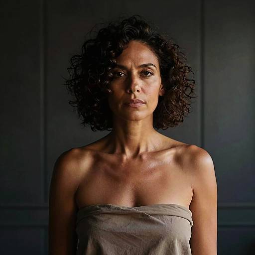 Intimate Fine Art Portrait in Eclectic Studio