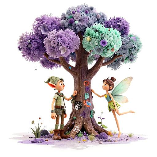 Ethereal Elf and Fairy Watercolor