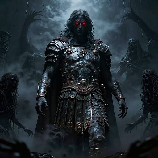 Phobos God of Fear in Shadow