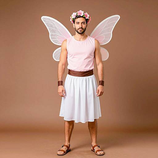 Fantasy Fairy Costume for Men in Studio