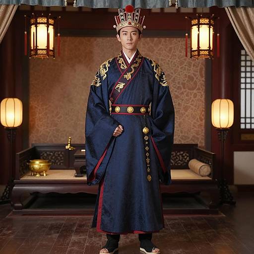 Young Man in Traditional Chinese Imperial Robes