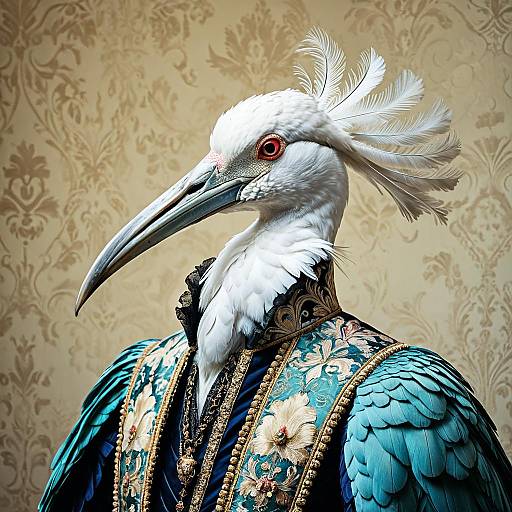 Royal Ibis in Baroque Doublet