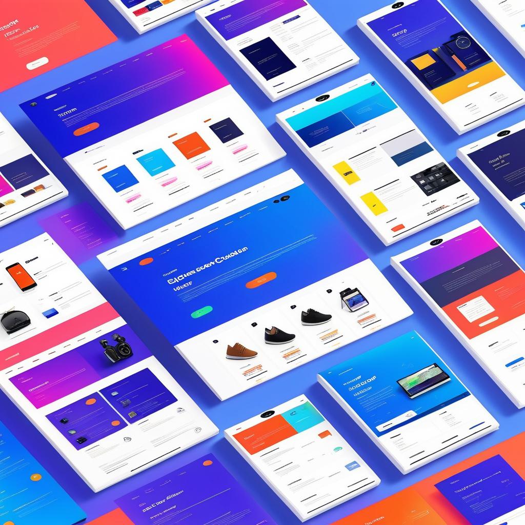 Vibrant E-Commerce Website Design Layout