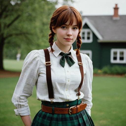Anne with Braided Hair in Green Gables Cosplay