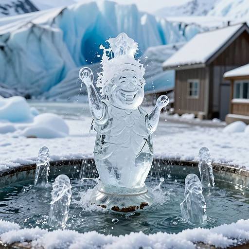 Frost Fountain Creating Glass Sculptures