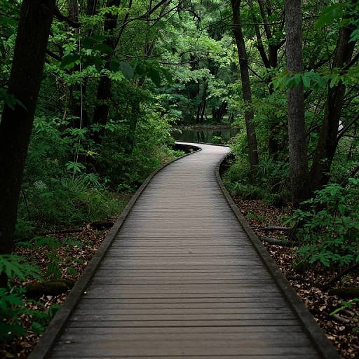 Serene Forest Pathway to Tranquility
