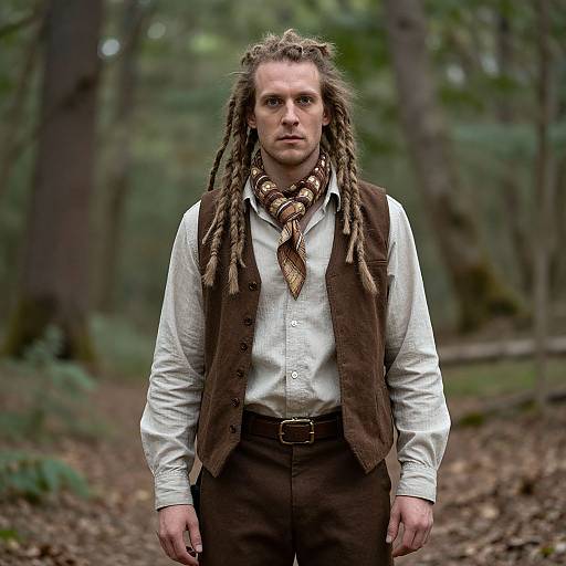 Man in Woody Costume with Dreads