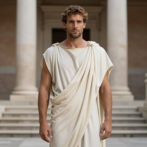 Ancient Roman Man in Toga