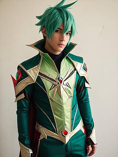 Man in Virizion Cosplay Costume