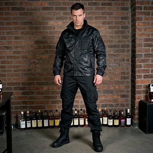 Urban Tactical Man in Vintage Setting