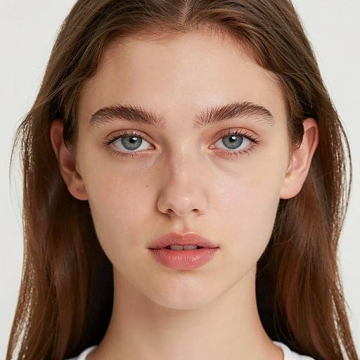 Close-Up Portrait of a Young Woman