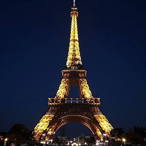 Eiffel Tower Night Illumination