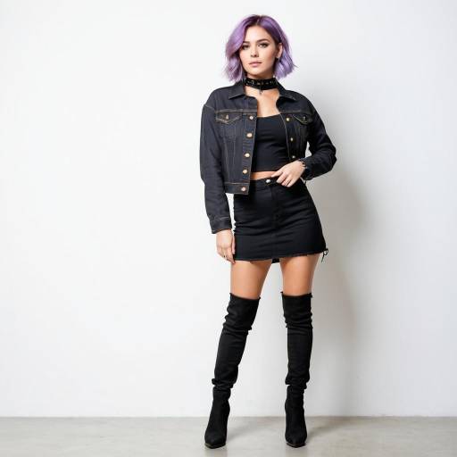 Stylish Fashion-Forward Girl Portrait