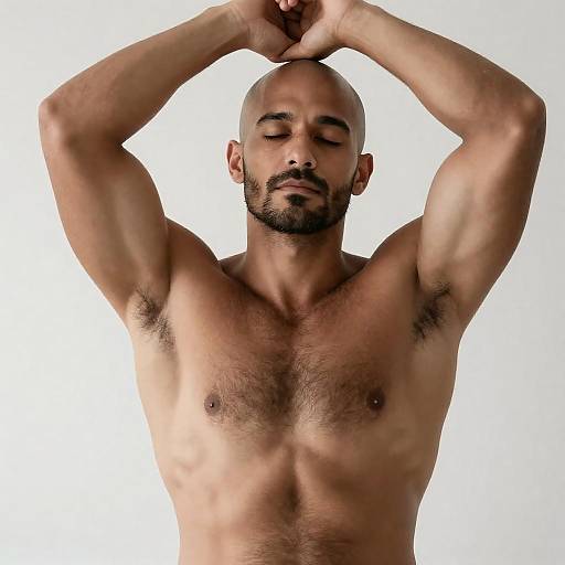 Relaxed Muscular Man in Natural Light