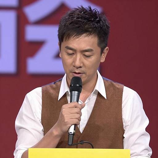 Focused Performer in Vibrant Night Setting