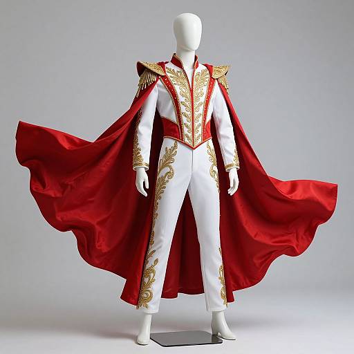 Elegant Mannequin in Regal Costume
